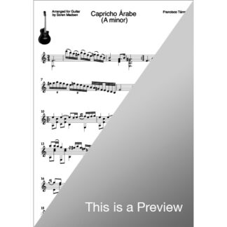 Capricho Árabe (A minor) by Francisco Tárrega