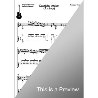 Capricho Árabe (A minor) by Francisco Tárrega