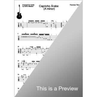 Capricho Árabe (A minor) by Francisco Tárrega